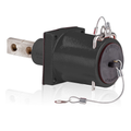 Product Image of Rhino-Hide Single Pole Male Receptacle Double Hole Bus Bar, 313MCM-777MCM Cable, 1000V 1135A Max (Black)