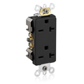 Product Image of 20A Decora Plus Duplex Receptacle/outlet, Commercial Grade, Self-grounding, Back/Side Wire (Black)
