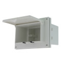 Product Image of White Low Profile Weatherproof InBox with Adapter Sleeve for New Brick Construction