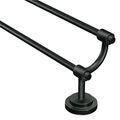 Product Image of Iso Matte Black 24" Double Towel Bar, DN0722BL
