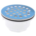 Product Image of 2" PVC Shower Stall Drains w/ Receptor Base Stainless Steel Strainer