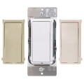 Product Image of Universal Decora Dimmable LED, CFL, MLV, Incandescent Rocker-Slide Dimmer - White, Light Almond, Ivory (120V)