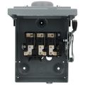 Product Image of 30A Non-Fused General Duty Safety Switch, 3 Pole, NEMA 3R Enclosure w/ Bolt on Hub Provision (240VAC)