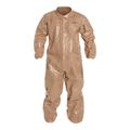 Product Image of Tychem 5000 C3125T Disposable Chemical Resistant Coveralls w/ Storm Flap, Tan, X-Large (Pack of 6)