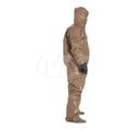 Product Image of Tychem 5000 C3185T Coverall w/ Respirator Fit Hood, Attached Dual Layer Gloves, Socks w/ Outer Boot Flaps, Double Storm Flap; Hook and Loop, Tan, X-Large (Pack of 6)