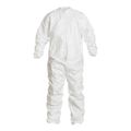 Product Image of Tyvek IsoClean IC182B Coverall w/ Bound Neck, Raglan Sleeves, Covered Elastic Wrists and Ankles, Zipper, White, 3X-Large (Pack of 25)