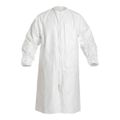 Product Image of Tyvek IsoClean IC264S Frock w/ Bound Neck, Raglan Sleeves, Elastic Wrists, Zipper, White, 3X-Large (Pack of 30)