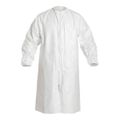 Product Image of Tyvek IsoClean IC264S Frock w/ Bound Neck, Raglan Sleeves, Elastic Wrists, Zipper, White, Large (Pack of 30)