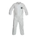 Product Image of ProShield 50 NB125S Coverall w/ Collar, Elastic Wrists and Ankles, White, X-Large (Pack of 25)