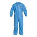 Product Image of ProShield 10 PB125S Coverall w/ Collar, Elastic Wrists and Ankles, Storm Flap, Blue, Medium (Pack of 25)