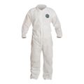 Product Image of ProShield 10 PB125S Coverall w/ Collar, Elastic Wrists and Ankles, Storm Flap, White, 3X-Large (Pack of 25)