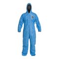 Product Image of ProShield 10 PB127S Coverall w/ Standard Hood, Elastic Wrists and Ankles, Storm Flap, Blue, 2X-Large (Pack of 25)