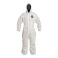 Product Image of ProShield 10 PB127S Coverall w/ Standard Hood, Elastic Wrists and Ankles, Storm Flap, White, 3X-Large (Pack of 25)