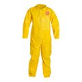 Product Image of Tychem 2000 QC120S Disposable Chemical Resistant Coveralls w/ Zipper Closure, Yellow, 3X-Large (Pack of 12)