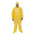 Product Image of Tychem 2000 QC122S Disposable Chemical Resistant Coveralls w/ Zipper Closure, Yellow, 2X-Large (Pack of 12)