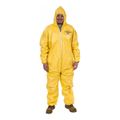 Product Image of Tychem 2000 QC127S Disposable Chemical Resistant Coveralls w/ Zipper Closure, Yellow, 3X-Large (Pack of 12)
