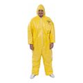 Product Image of Tychem 2000 QC127S Disposable Chemical Resistant Coveralls w/ Zipper Closure, Yellow, 4X-Large (Pack of 12)