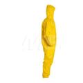 Product Image of Tychem 2000 QC127S Disposable Chemical Resistant Coveralls w/ Zipper Closure, Yellow, 5X-Large (Pack of 12)