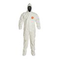 Product Image of Tychem 4000 SL122B Disposable Chemical Resistant Coveralls w/ Storm Flap, White, 5X-Large (Pack of 12)