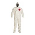 Product Image of Tychem 4000 SL122B Disposable Chemical Resistant Coveralls w/ Zipper Closure, White, X-Large (Pack of 12)
