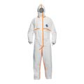 Product Image of Tyvek 800 TJ198T Coverall w/ Respirator Fit Hood, Elastic Wrists and Ankles, Self-Adhesive Storm Flap, White, 6X-Large (Pack of 25)