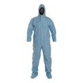 Product Image of ProShield 6 SFR TM122S Coverall w/ Standard Hood, Elastic Wrists, Socks, Storm Flap, Blue, 3X-Large (Pack of 25)