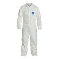 Product Image of Tyvek 400 TY120S Disposable Chemical Resistant Coveralls w/ Zipper Closure, White, Medium (Pack of 25) - NAFTA Sourced