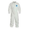 Product Image of Tyvek 400 TY125S Disposable Chemical Resistant Coveralls w/ Zipper Closure & Stormflaps, White, Medium (Pack of 25) - Vend Packed