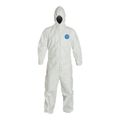 Product Image of Tyvek 500 HV TY127S Disposable Chemical Resistant Coveralls w/ Zipper Closure, White, 2X-Large (Pack of 25)