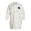 Product Image of Tyvek 400 TY211S Frock w/ Collar, Elastic Wrists, Front Snap Closure, White, 2XL (Pack of 30)