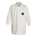 Product Image of Tyvek 400 TY212S Lab Coat w/ Collar, Open Wrists, 2 Pockets, Front Snap Closure, White, 4XL (Pack of 30)