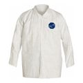 Product Image of Tyvek 400 TY303S Shirt w/ Collar, Open Wrists, Extends to Hip, Front Snap Closure, White, 2X-Large (Pack of 50)