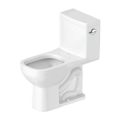 Product Image of One-Piece Toilet D-Code Elongated, Right Side Lever, Flushing Rim, High Gloss (White), 0113010082