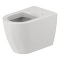Product Image of ME by Starck 0.8/1.28 GPF Floor Mounted One Piece Elongated Toilet Bowl Only - Less Seat and In-Wall Tank, Hygieneglaze (White)