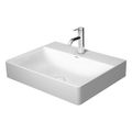 Product Image of DuraSquare 24" Rectangular Ceramic Drop In Bathroom Sink, 3 Faucet Holes (White)