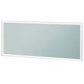 Product Image of L-Cube 63" x 27-1/2" LED Lighted Mirror (White Aluminum Matte), LC7385000006000