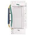Product Image of Diva Electronic Low-Voltage Dimmer Switch, 300W, Single Pole, Neutral Required, 120V, DVELV-300PH-WH, White