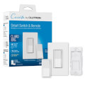 Product Image of Claro Smart Switch 3-Way Kit with Pico Paddle Remote for the Caseta system, Smart Hub Not Required, DVRF-PKG1S-WH, White