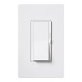 Product Image of Diva LED+ Dimmer Switch with Wall Plate, 150W LED, Single Pole/3-Way, No Neutral Required, 120V, DVWCL-153PH-WH, White