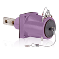 Product Image of Rhino-Hide Single Pole Female Receptacle Double Hole Bus Bar, 313MCM-777MCM Cable, 1000V 1135A Max (Purple)