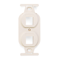Product Image of Quickport, Duplex Type 106 Insert, 2-port (Light Almond)