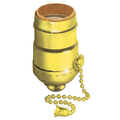 Product Image of Medium Base Complete, Aluminum Shell Incandescent Lampholder, Pull Chain, Single Circuit, 1/8 Ips Tapped Bushing w/ set Screw,, Brass