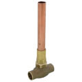 Product Image of E2310-K 1/2" x 1/2" Copper Partition Straight Stop Valve, Less Plate (Lead Free)