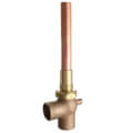 Product Image of E2330-K 3/4" x 3/4" Copper Partition Angle Stop Valve, Less Plate, Rough Brass (Lead Free)