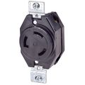Product Image of 30A, 125/250V NEMA Non-NEMA, 3P, 3W, Flush Mounting Locking Receptacle, Non-Grounding (Black)