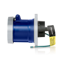 Product Image of 100A, 120/208V 3-Phase, 4P, 5W, LEV Series IEC 60309-1 & 60309-2 Pin & Sleeve Receptacle, IP66/IP67/IP68/IP69K, Watertight (Blue)