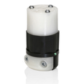 Product Image of 20A, 125V NEMA 5-20R, 2P, 3W, Connector, Straight Blade, Grounding, Power Indication (Black/White)