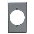 Product Image of 1-Gang Receptacle Wallplate, Standard Size, Aluminum
