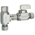 Product Image of 3/8" OD Fem. Comp x 3/8" OD Comp x 3/8" OD Comp Tee & Valve Kit, Lead Free (Brass)