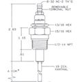 Product Image of Auburn FRS-2 Series Flame Rod, E5-FRS-2-6